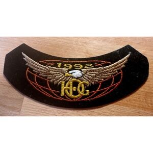 Harley‎ Davidson HOG Rocker Patch 1992 Membership NOS Vintage